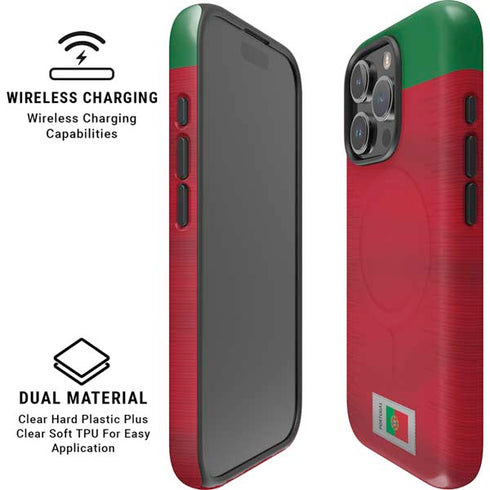 Portugal Soccer Flag iPhone 16 Pro Max Magsafe Impact Case